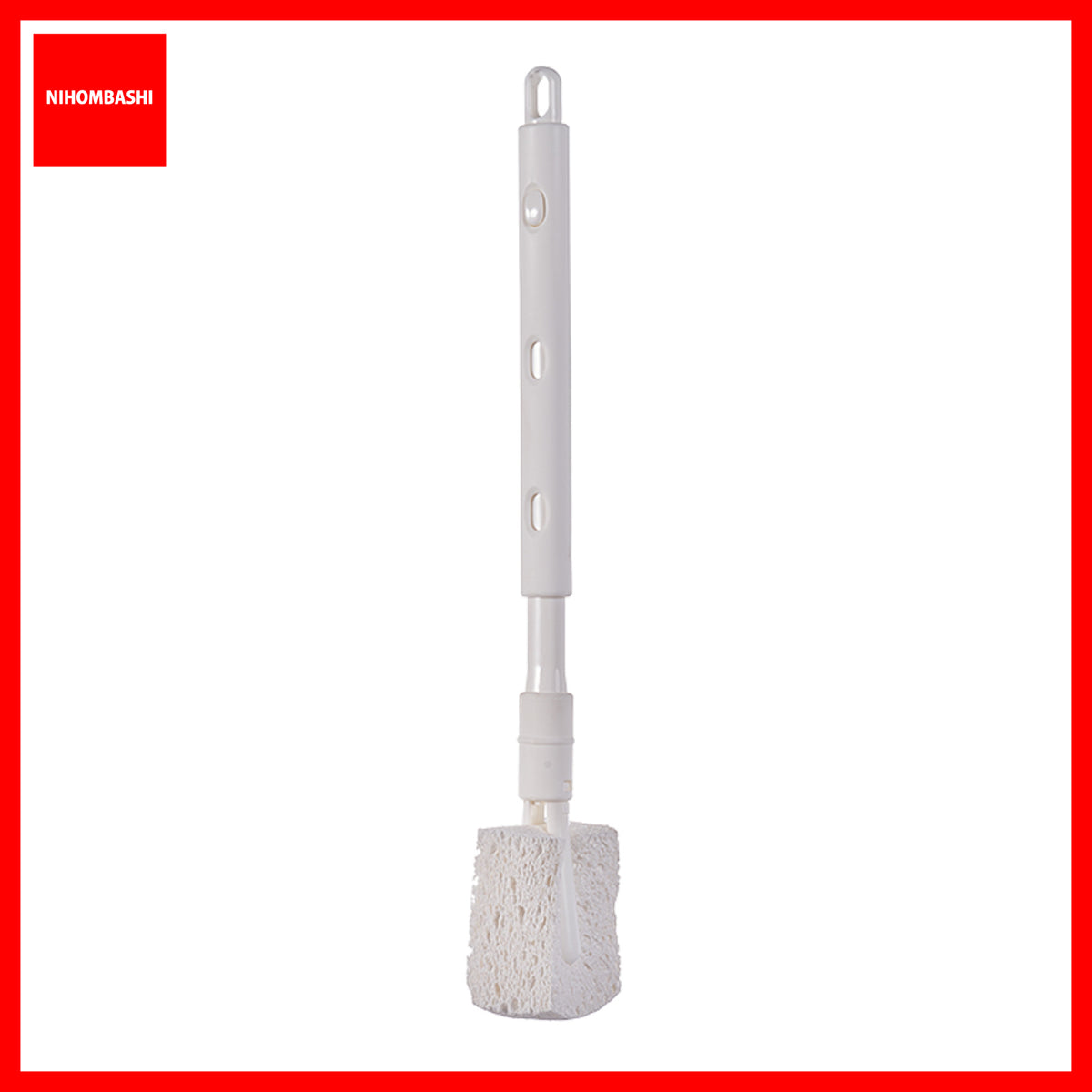 Cup and Bottle Cleaning Brush Extendable Long Handle Wood Pulp Sponge