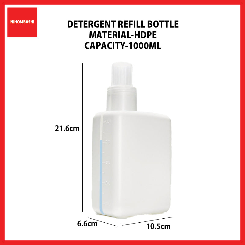 Detergent Refill Bottle Leak Proof Laundry Liquid Dispenser 600ml 1000ml