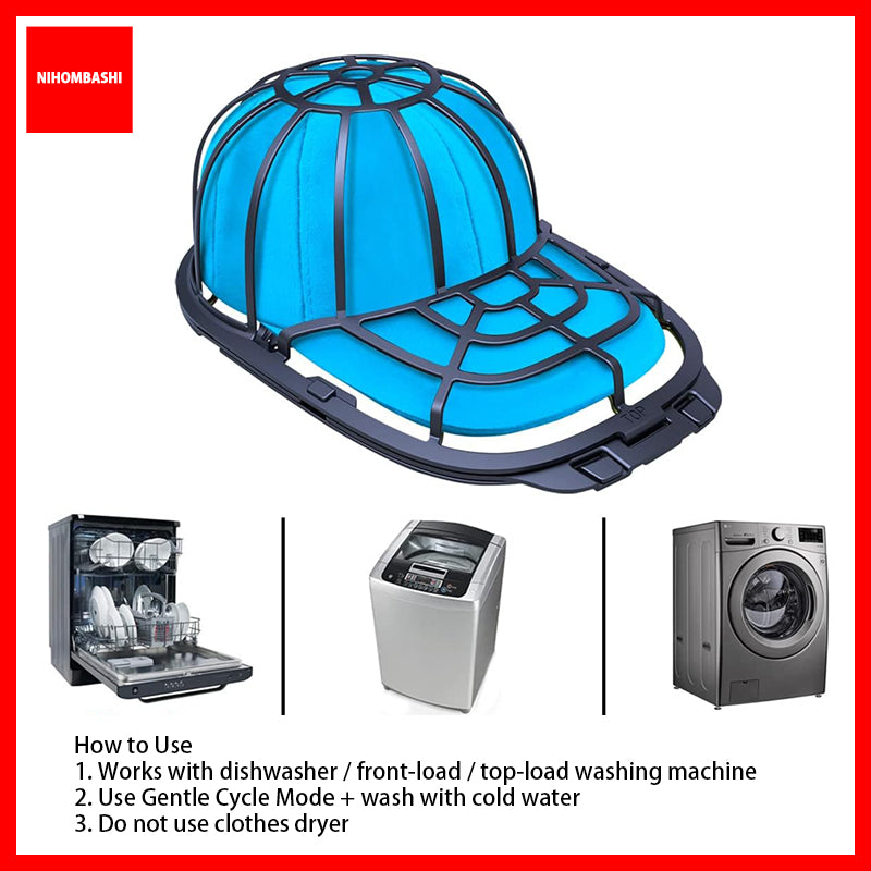 Cap Washer Hat Cage 3 Layer Washing Machine Dishwasher Fits Child Adult