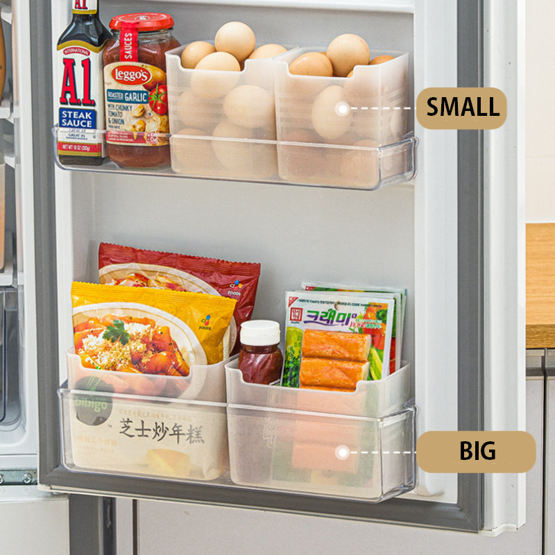 Fridge Organizer Storage Box for Door Shelf and Condiments