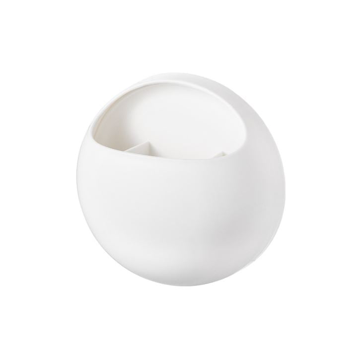 No-drill wall-mounted toothbrush holder