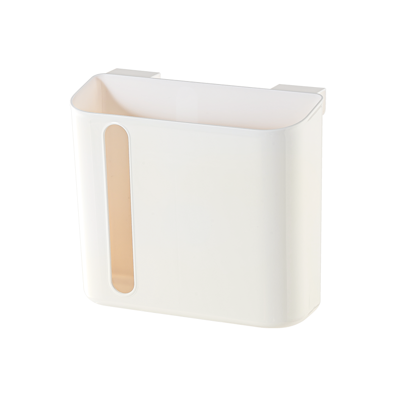 Over-cabinet-door hanging storage bin