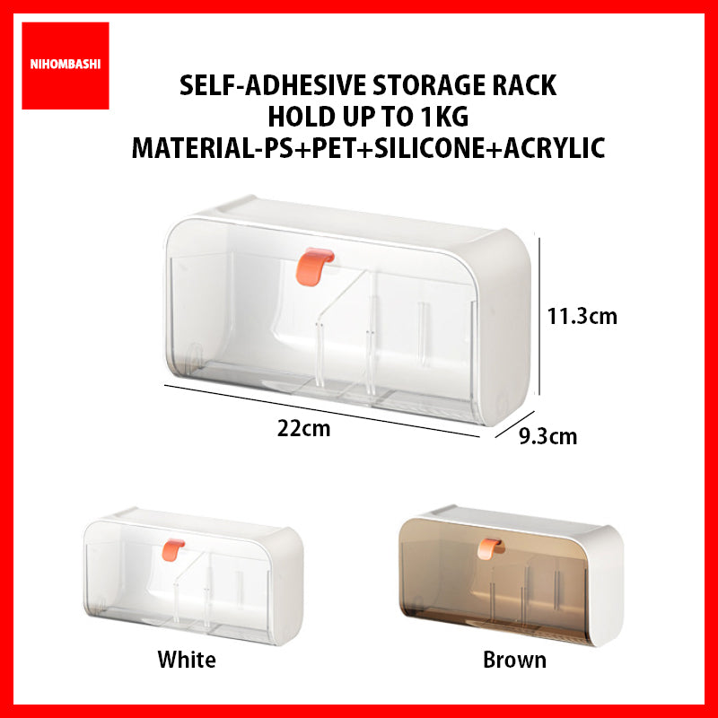 Sanitary Pad Organizer Wall Mounted Adhesive Bathroom Box for Makeup