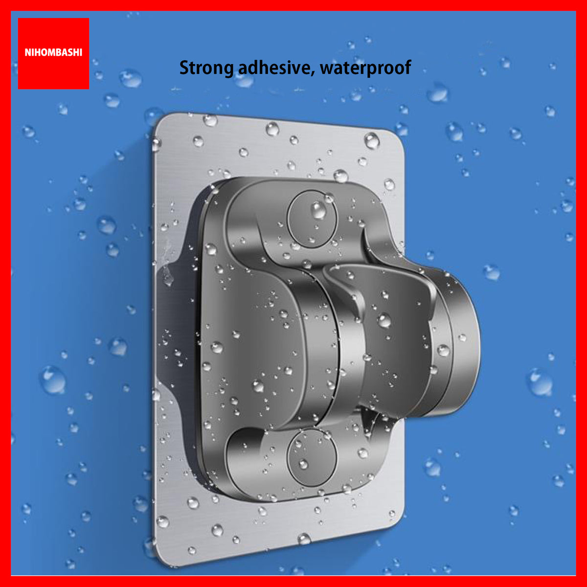Shower Head Holder Punch Free Adjustable Self-Adhesive Wall Bracket