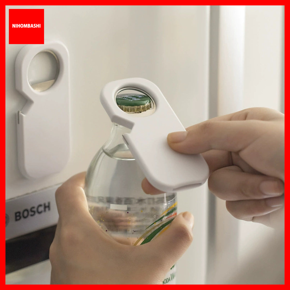 Magnetic Bottle Opener 3in1 for Beer Bottles Cans and Jars Fridge Magnet