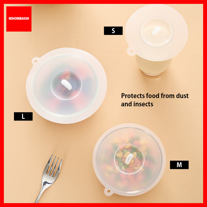 Silicone Suction Lid Reusable Bowl Cover Microwave Fridge Safe Food Storage