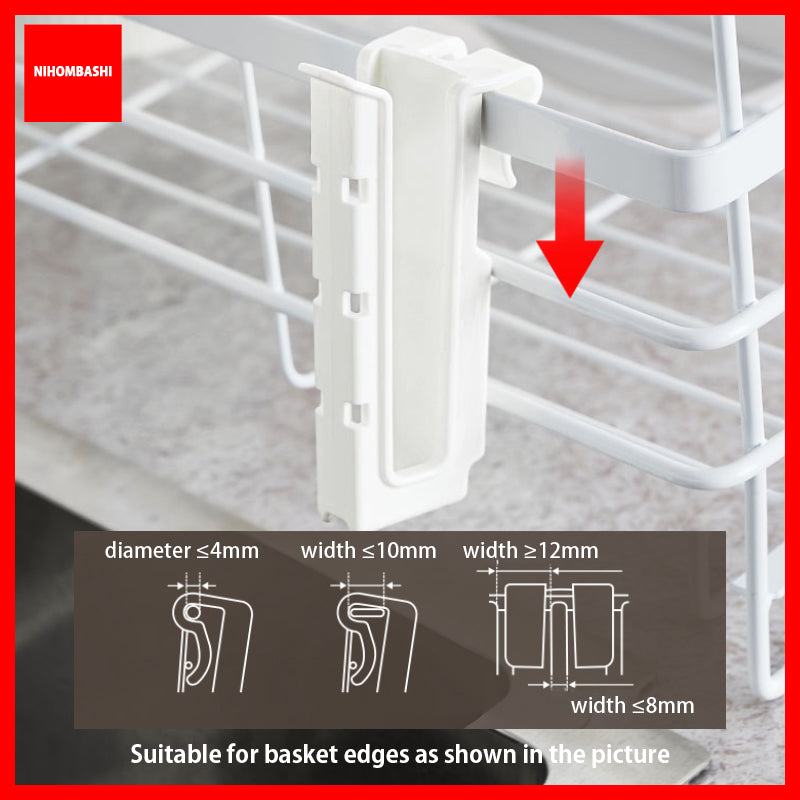 Cup Holder Clip for Dish Rack Glass Bottle Drying Hanger 2pcs