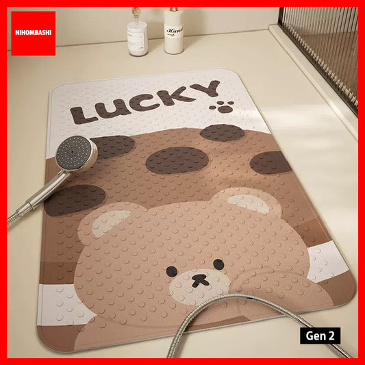 (50x80cm) Cartoon Anti Slip Bathroom Foot Mat