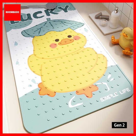 (50x80cm) Cartoon Anti Slip Bathroom Foot Mat