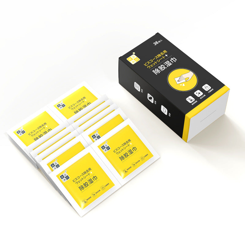 Glue and sticker remover wipes