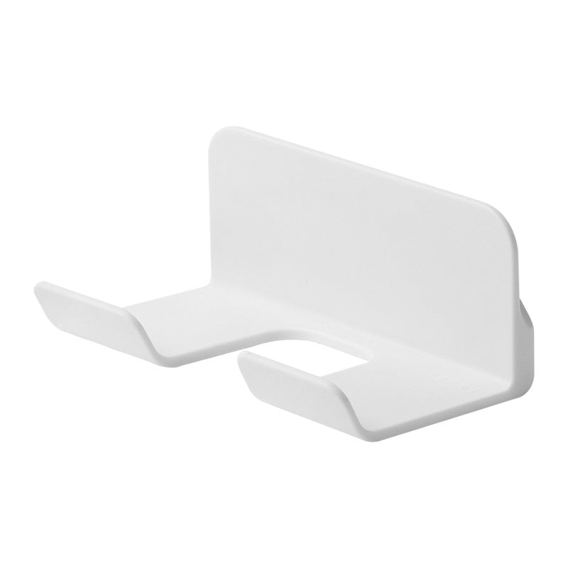 Wall-mounted hair dryer holder, no drilling