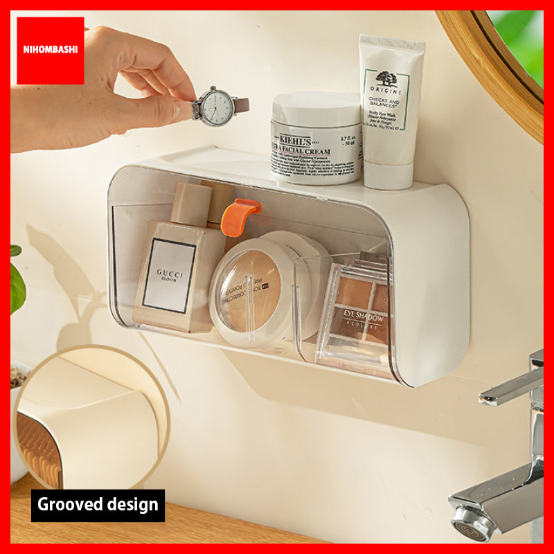 Sanitary Pad Organizer Wall Mounted Adhesive Bathroom Box for Makeup