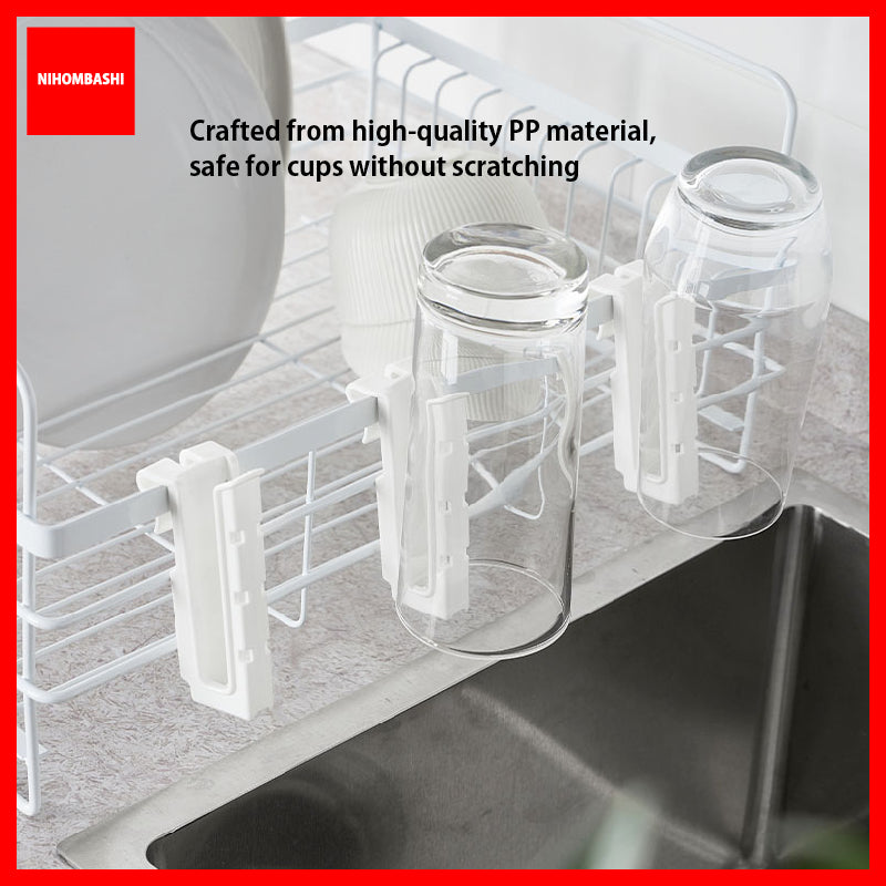 Cup Holder Clip for Dish Rack Glass Bottle Drying Hanger 2pcs
