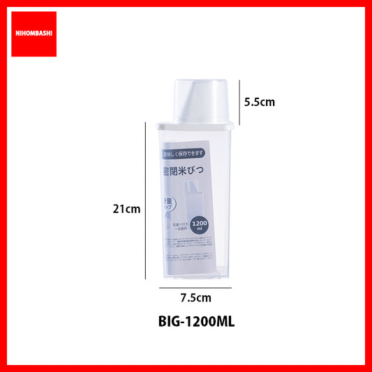 Airtight Food Storage Container with Measuring Cup