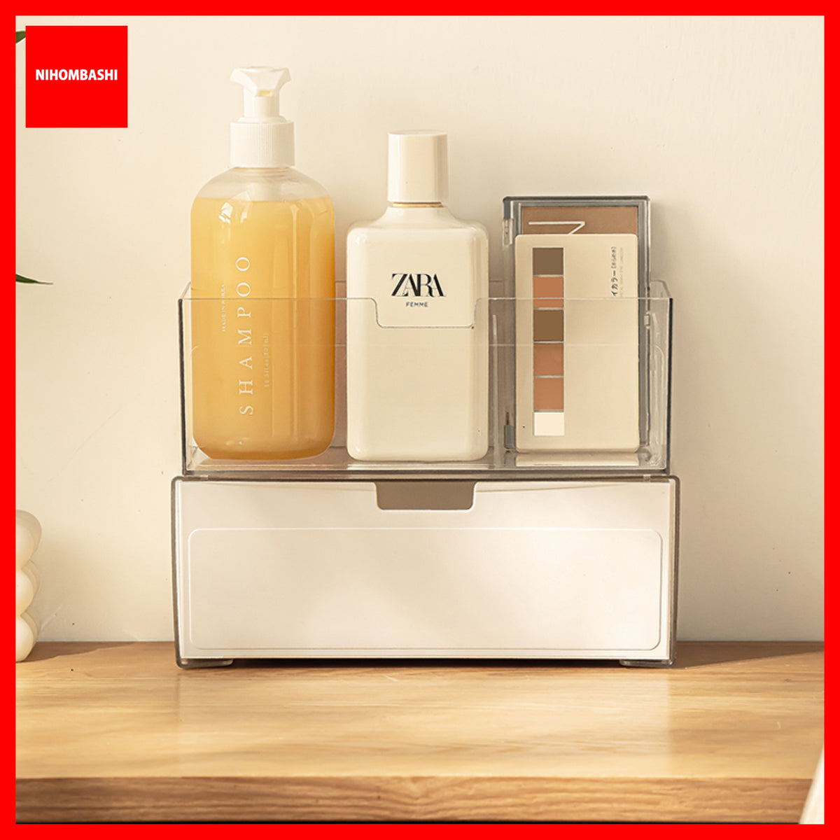Desk Organizer Drawer Stackable Plastic Storage Box for Makeup