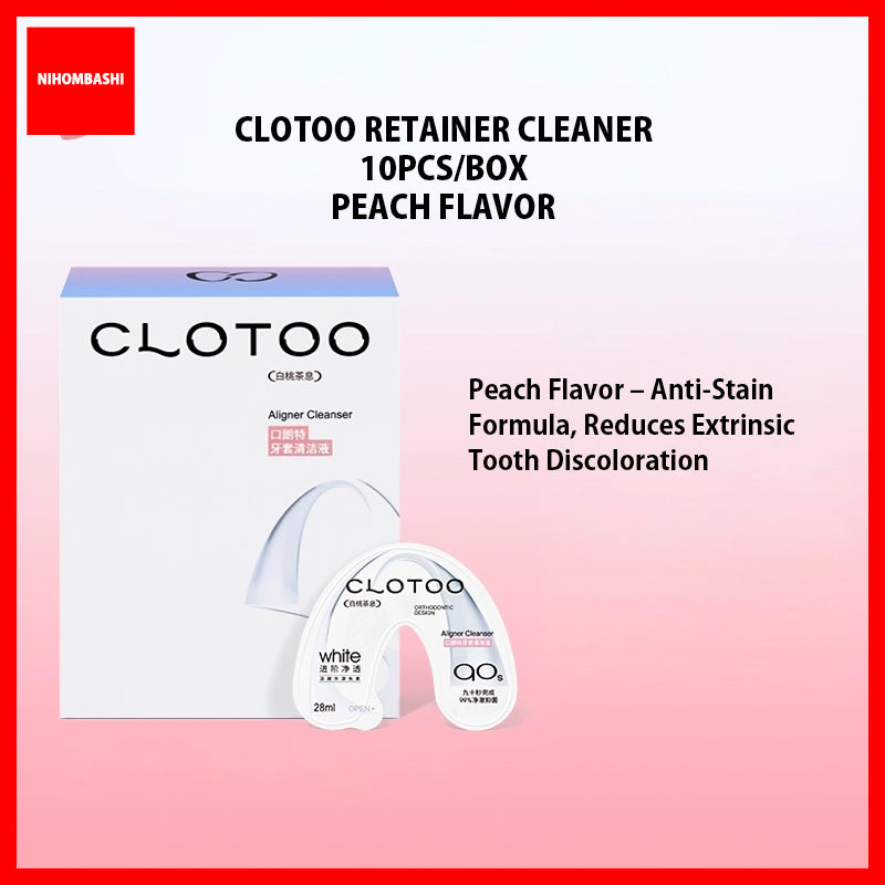 (1box/2boxes) Clotoo Braces Aligner Portable Cleaning Liquid
