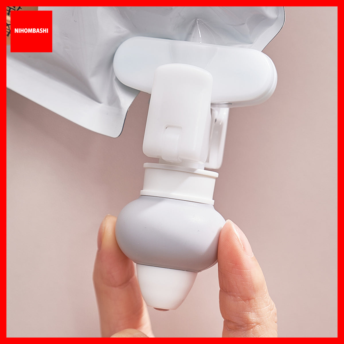 Shampoo and Body Wash Refill Pouch Dispenser Squeezer with Hanging Hook