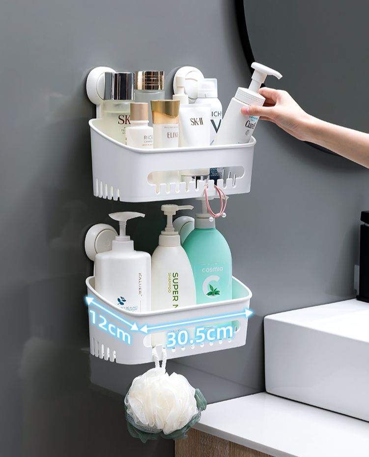 Suction Bathroom Shower Storage Rack