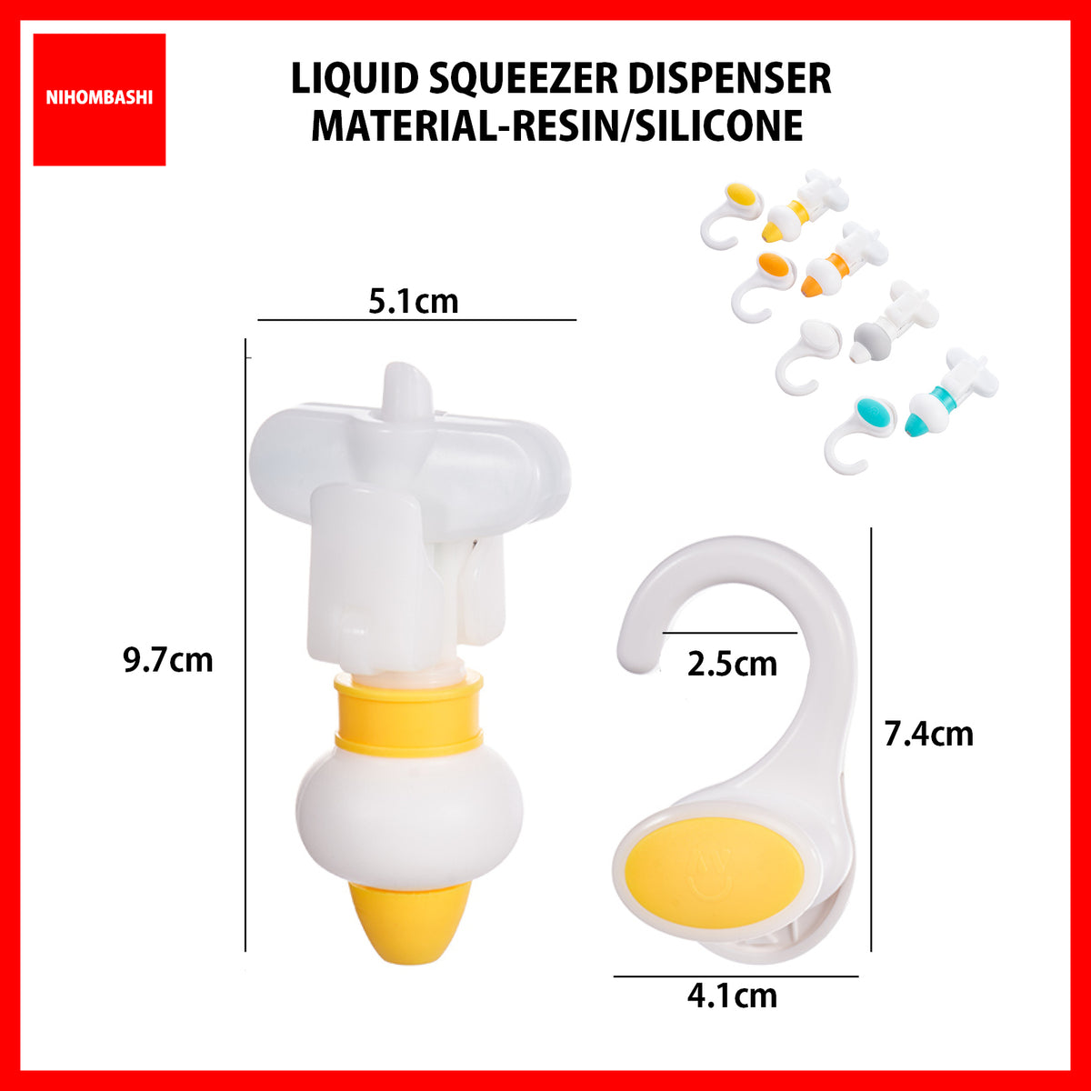 Shampoo and Body Wash Refill Pouch Dispenser Squeezer with Hanging Hook