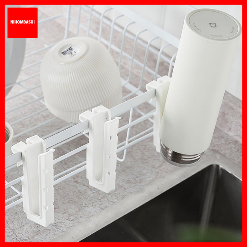 Cup Holder Clip for Dish Rack Glass Bottle Drying Hanger 2pcs