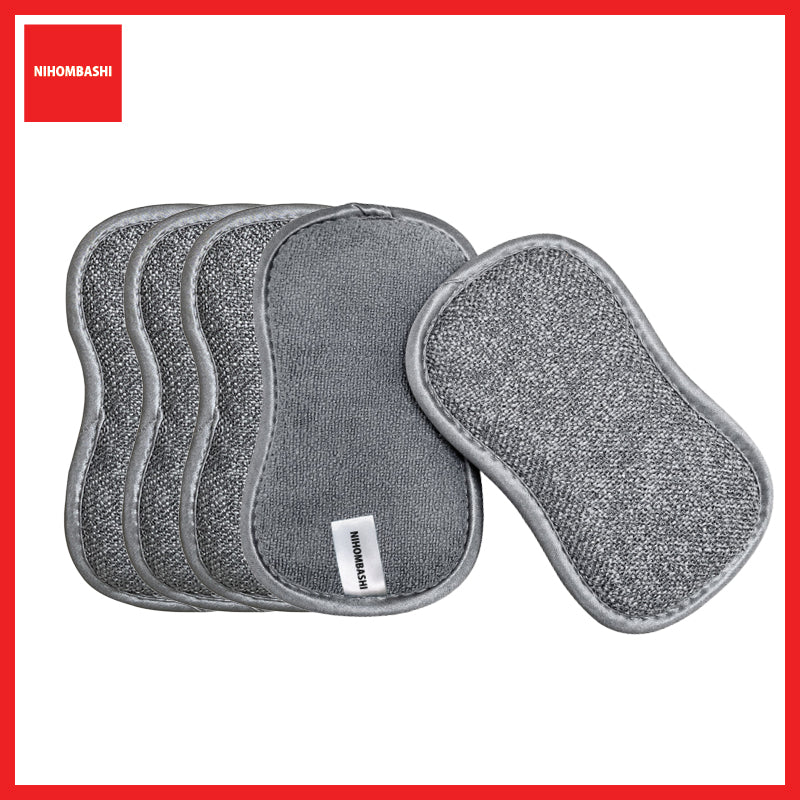 (5pcs) Magic scrub dish towel dishwashing antibacterial sponge