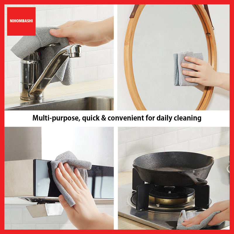 Microfiber Cleaning Cloth Pull-Out Pack 22x22cm, Kitchen Dish Towel