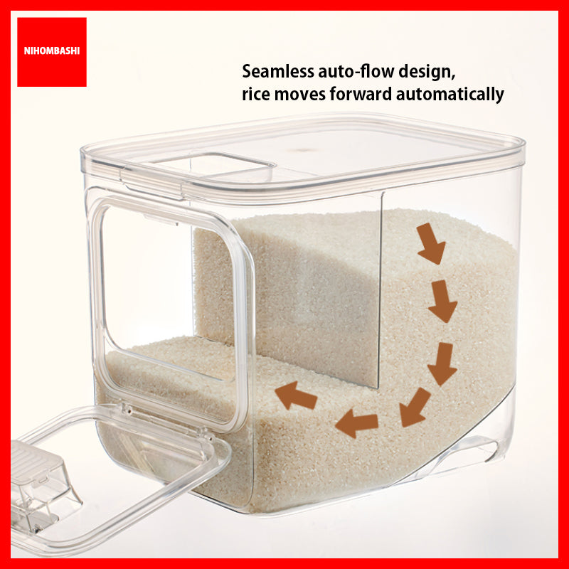 10kg Rice Dispenser Storage Container, Airtight & Insect-Proof