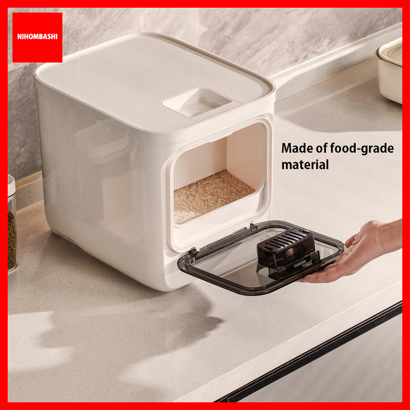 10kg Rice Dispenser Storage Container, Airtight & Insect-Proof