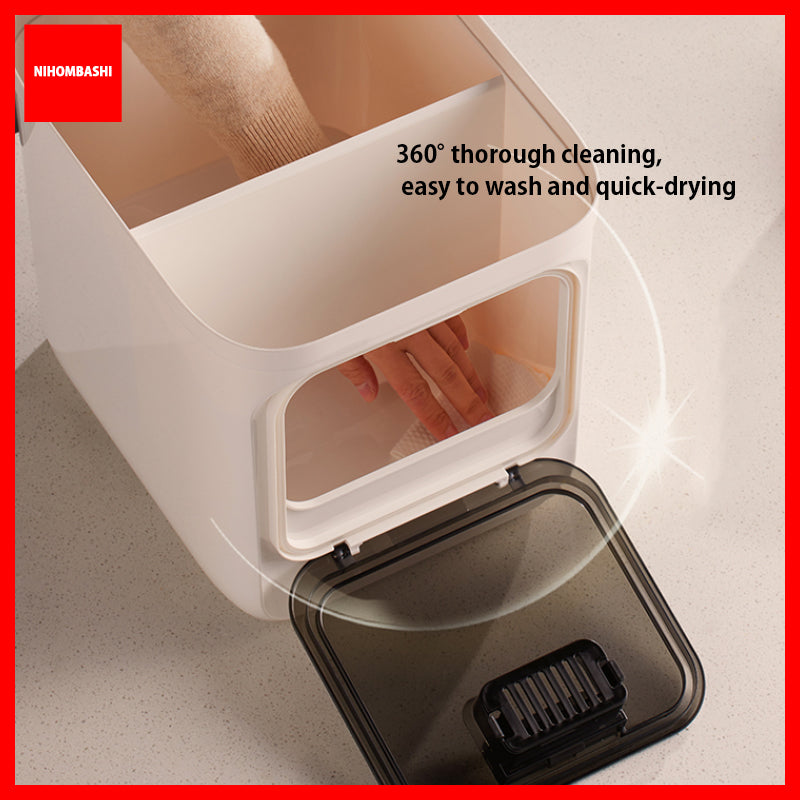 10kg Rice Dispenser Storage Container, Airtight & Insect-Proof