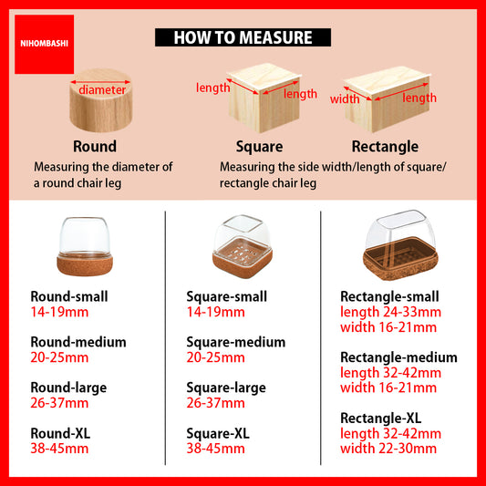 (4pcs/8pcs/16pcs) Furniture Chair Leg Floor Protectors Cover