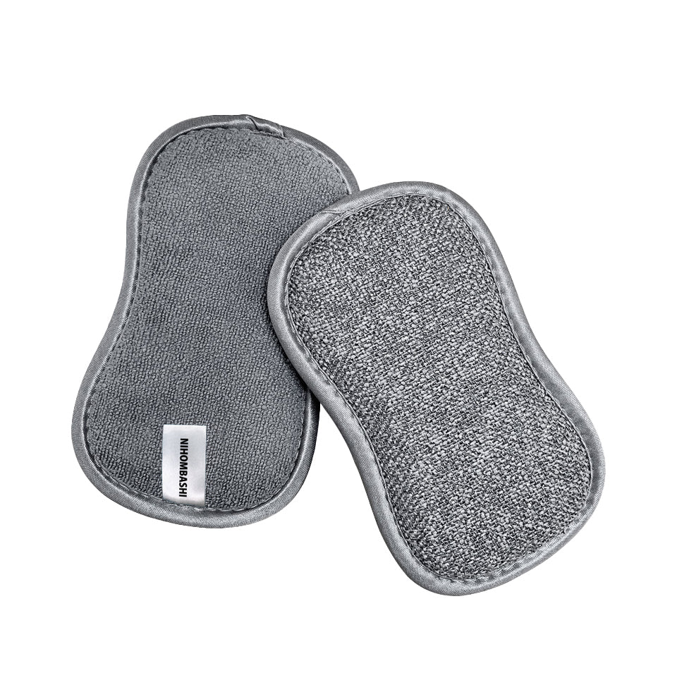 Double-sided microfibre dishwashing sponges, pack of 5