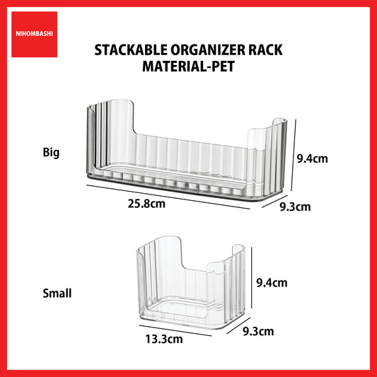 Cosmetic Organizer Holder Stackable Makeup Tray