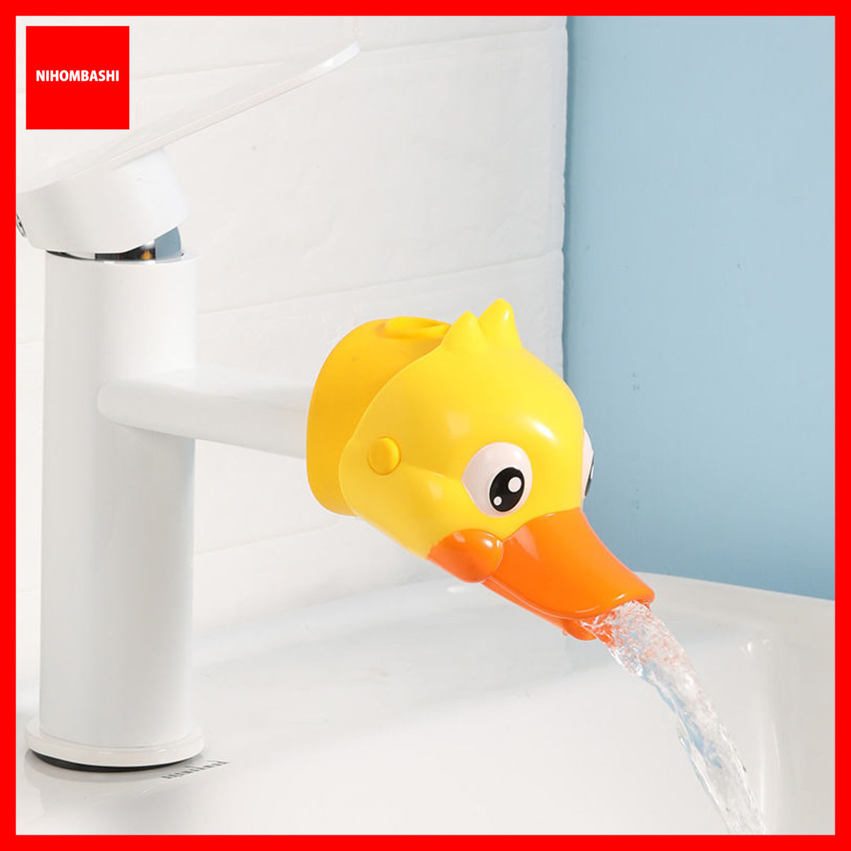 Kids Sink Tap Faucet Extender, Duck and Elephant Spout or Handle