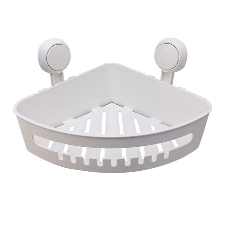 Bathroom Suction Shower Rack Corner Storage Organizer