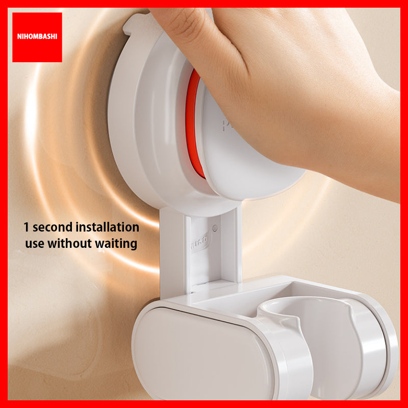 Shower Head Holder Suction Cup No Drill Adjustable Reusable Hook