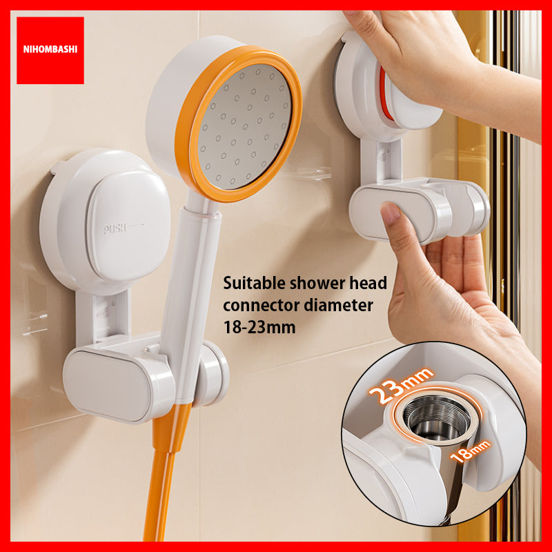 Shower Head Holder Suction Cup No Drill Adjustable Reusable Hook