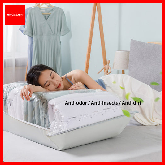 (9pcs) No PumpThree-Dimensional Vacuum Bags For Clothes