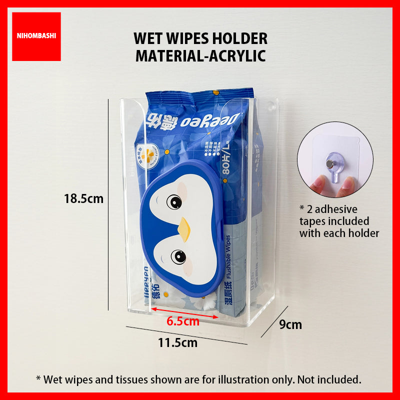 Acrylic Wet Wipes Tissue Holder