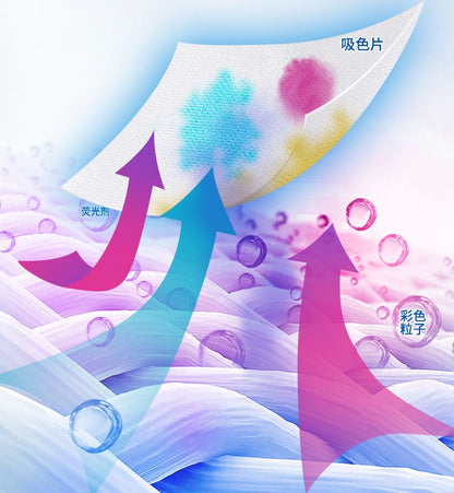 (80pcs) Laundry Anti-dye Color Sheet