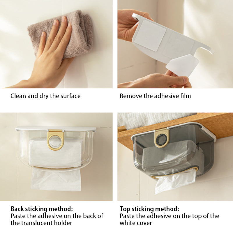 Wall Mounted Tissue Holder Napkin Container