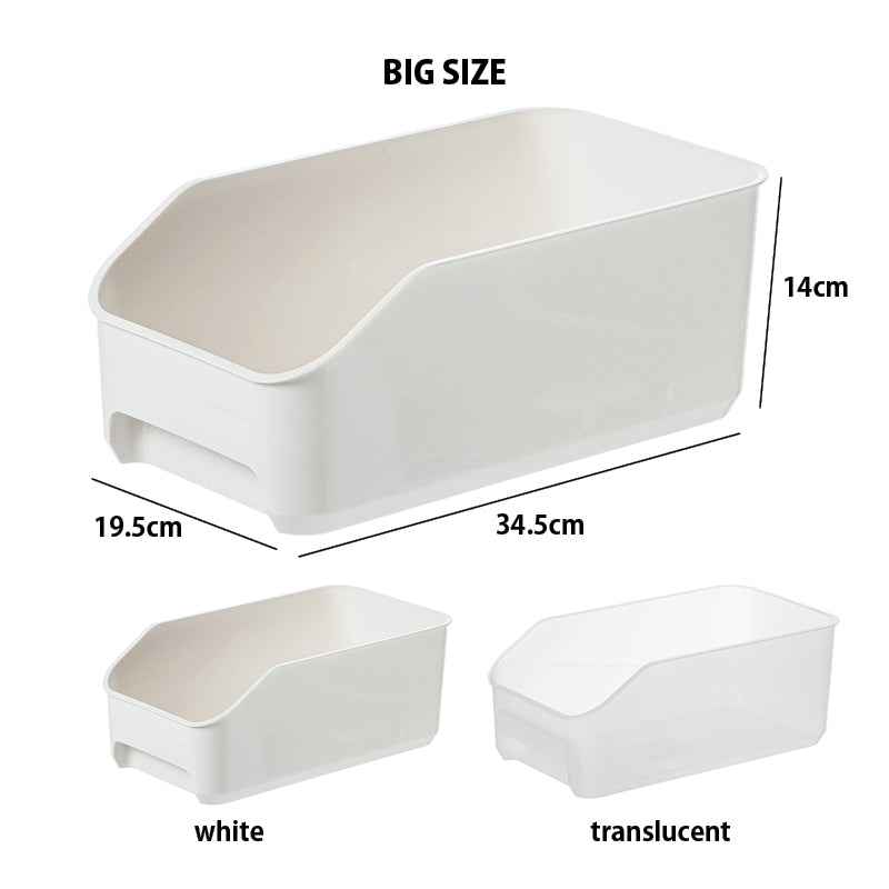 (1pc/3pcs) Big Size Kitchen Fridge Cabinet Storage Box