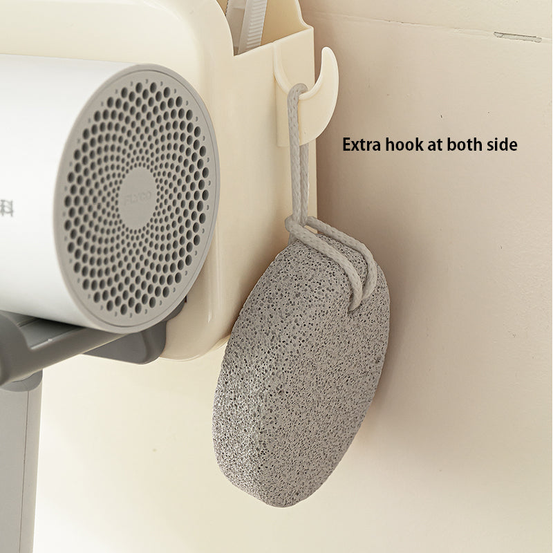 Punch Free Hair Dryer Storage Rack Holder