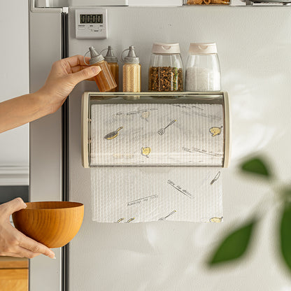 Towel Tissue Paper Roll Holder With Cover