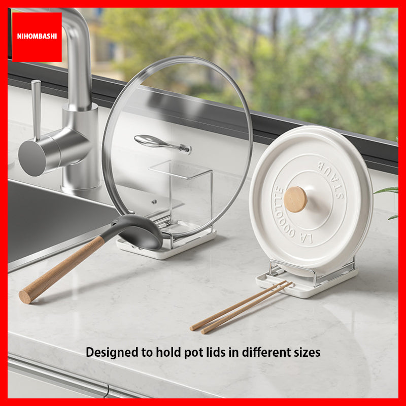 Pot Lid Holder Cutting Board Organizer Stand