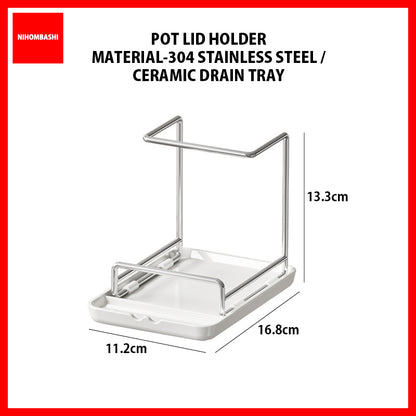 Pot Lid Holder Cutting Board Organizer Stand