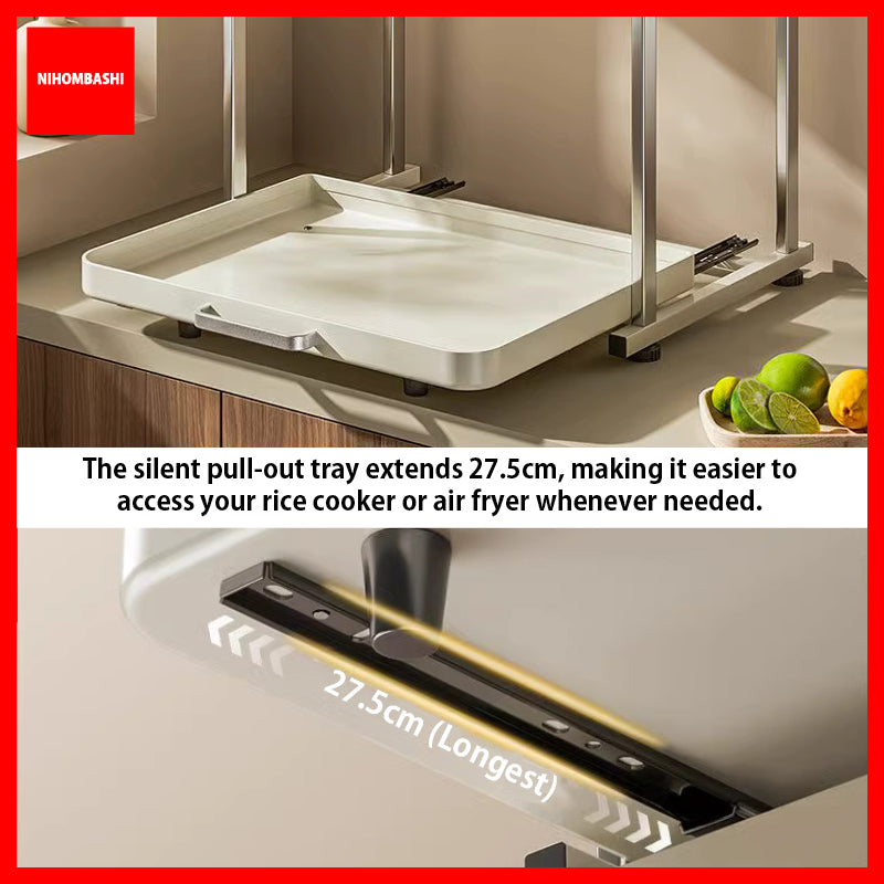 Adjustable Stainless Steel Microwave Oven Rack