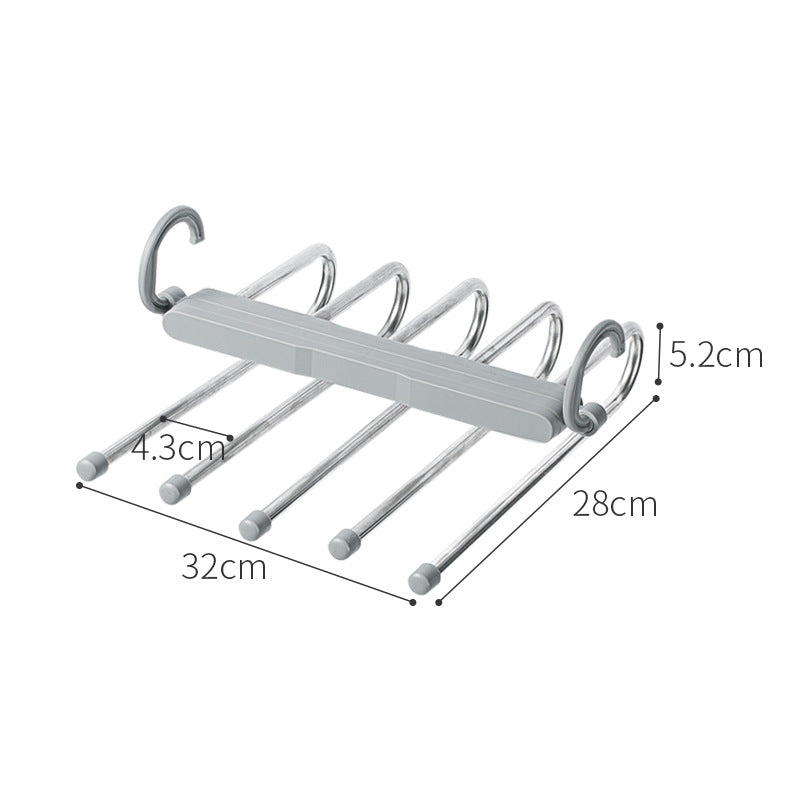 5-in-1 Stainless Steel Pant Rack Pants Organizer