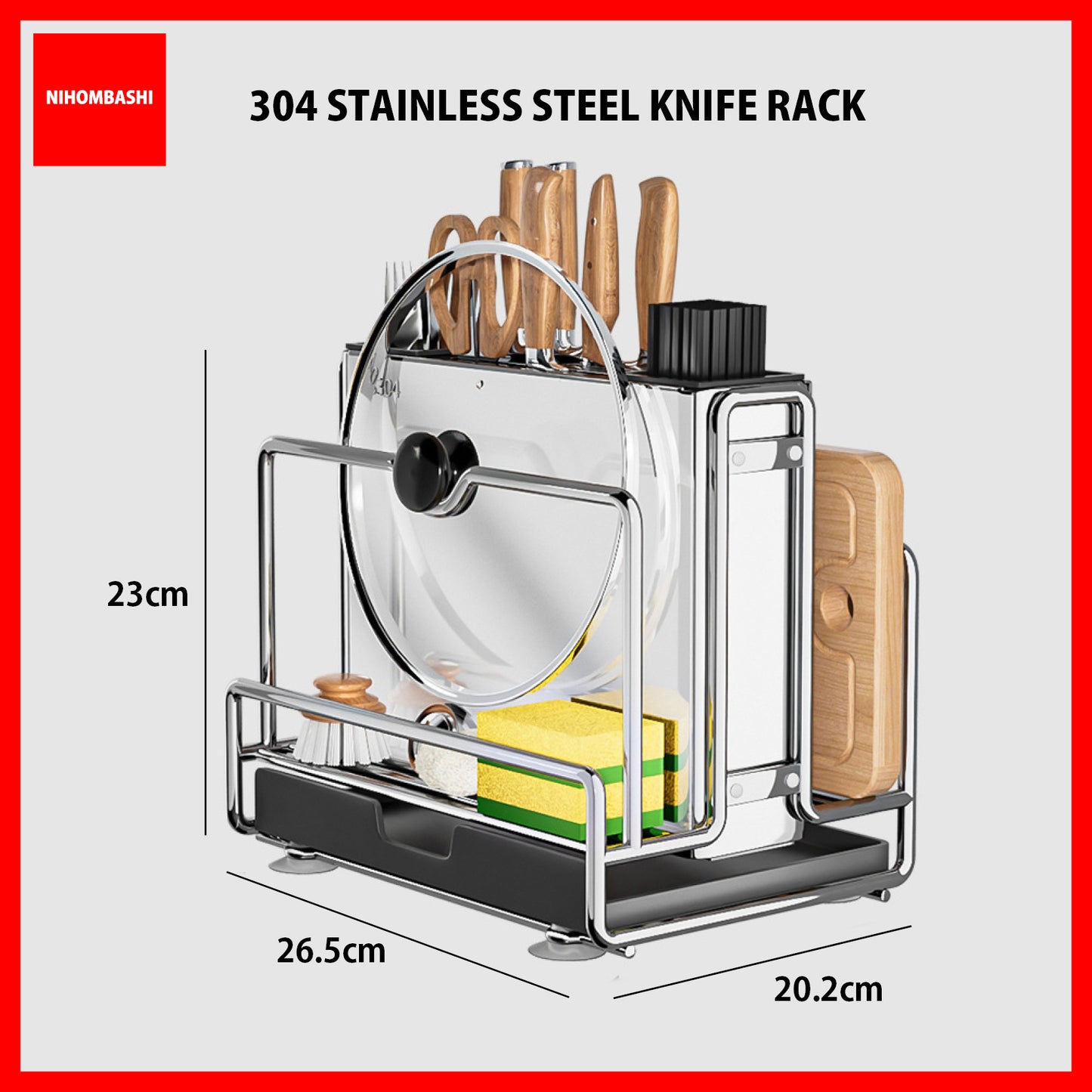 304 Stainless Steel Knife Rack