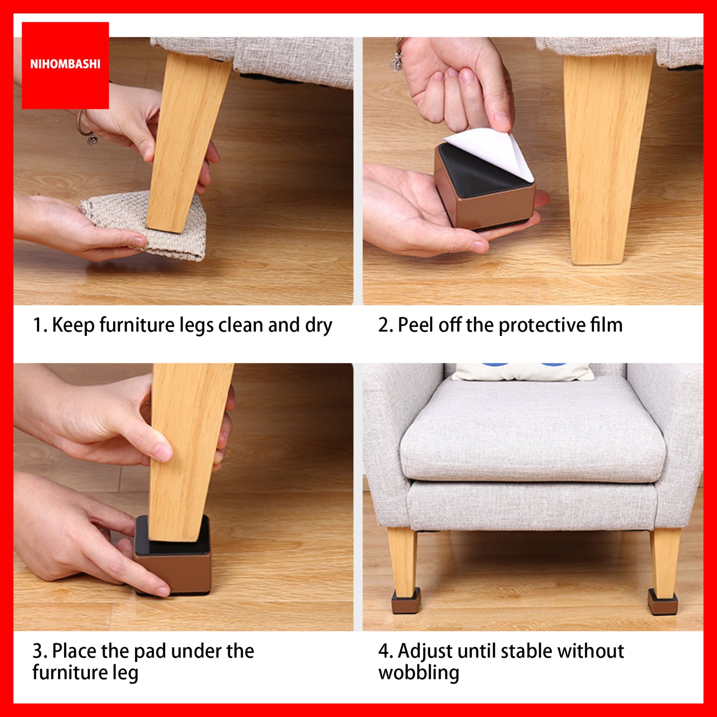 Furniture Leg Riser Pads