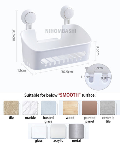 Suction Bathroom Shower Storage Rack